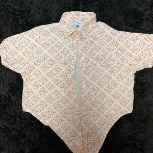 FRNCH button down crop top